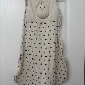 Nested Bean Cream and Black Polka Dot Baby Sleep Sack